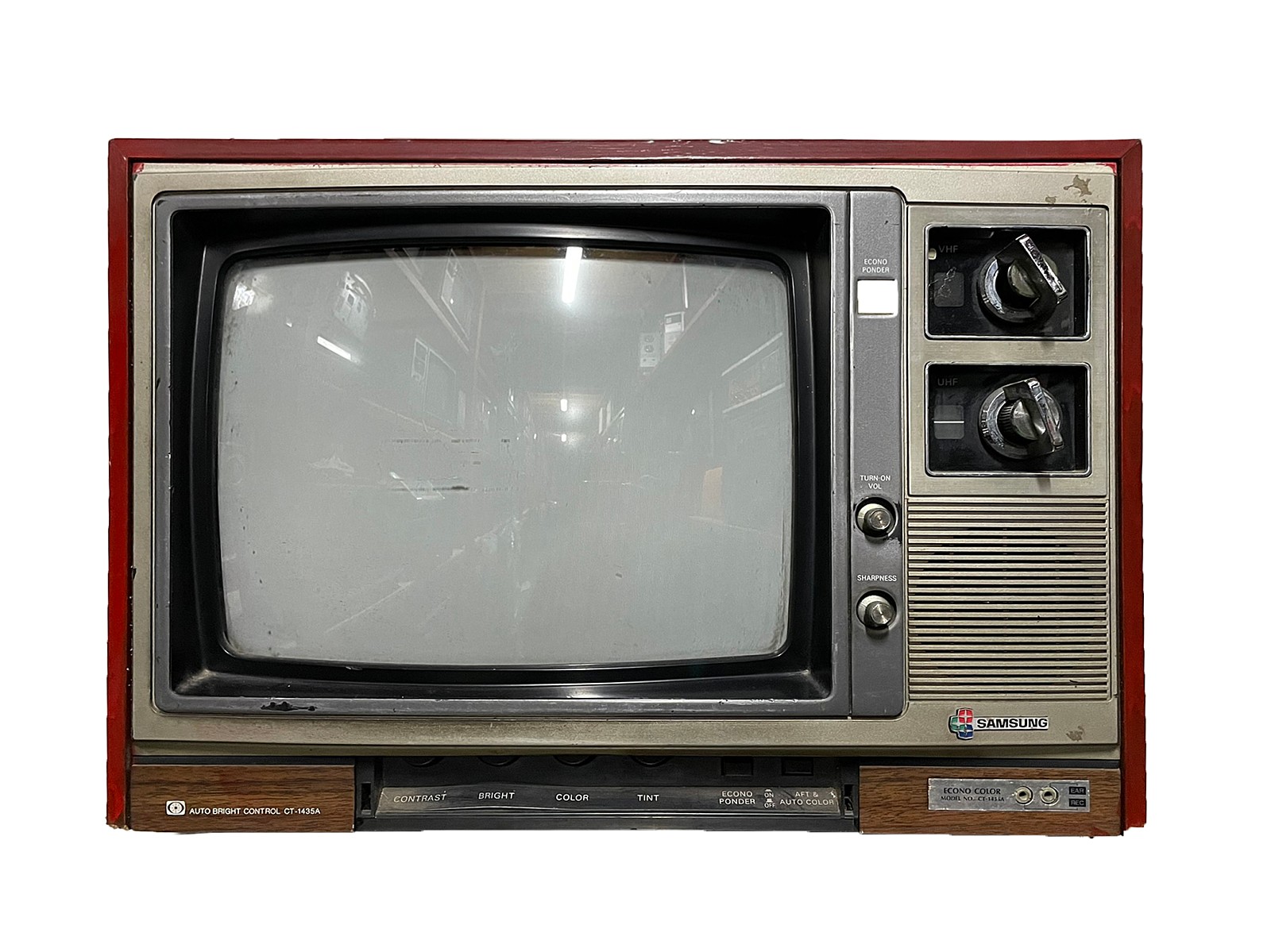 189-1b36. 80년식 삼성TV - 작동 가능