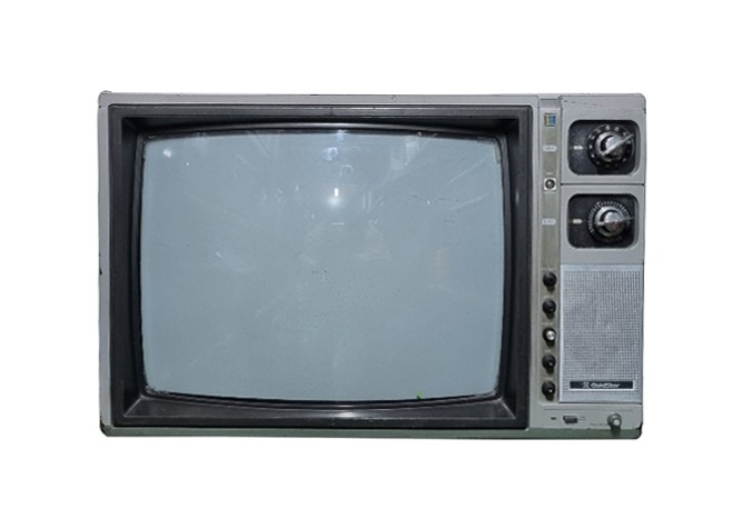 197-1b18. 86년식 금성TV - 작동 X