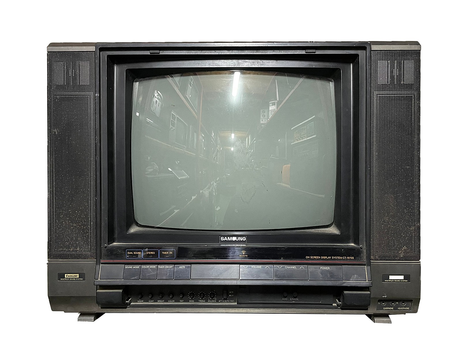 183-1b27. 90년식 삼성TV - 작동 가능