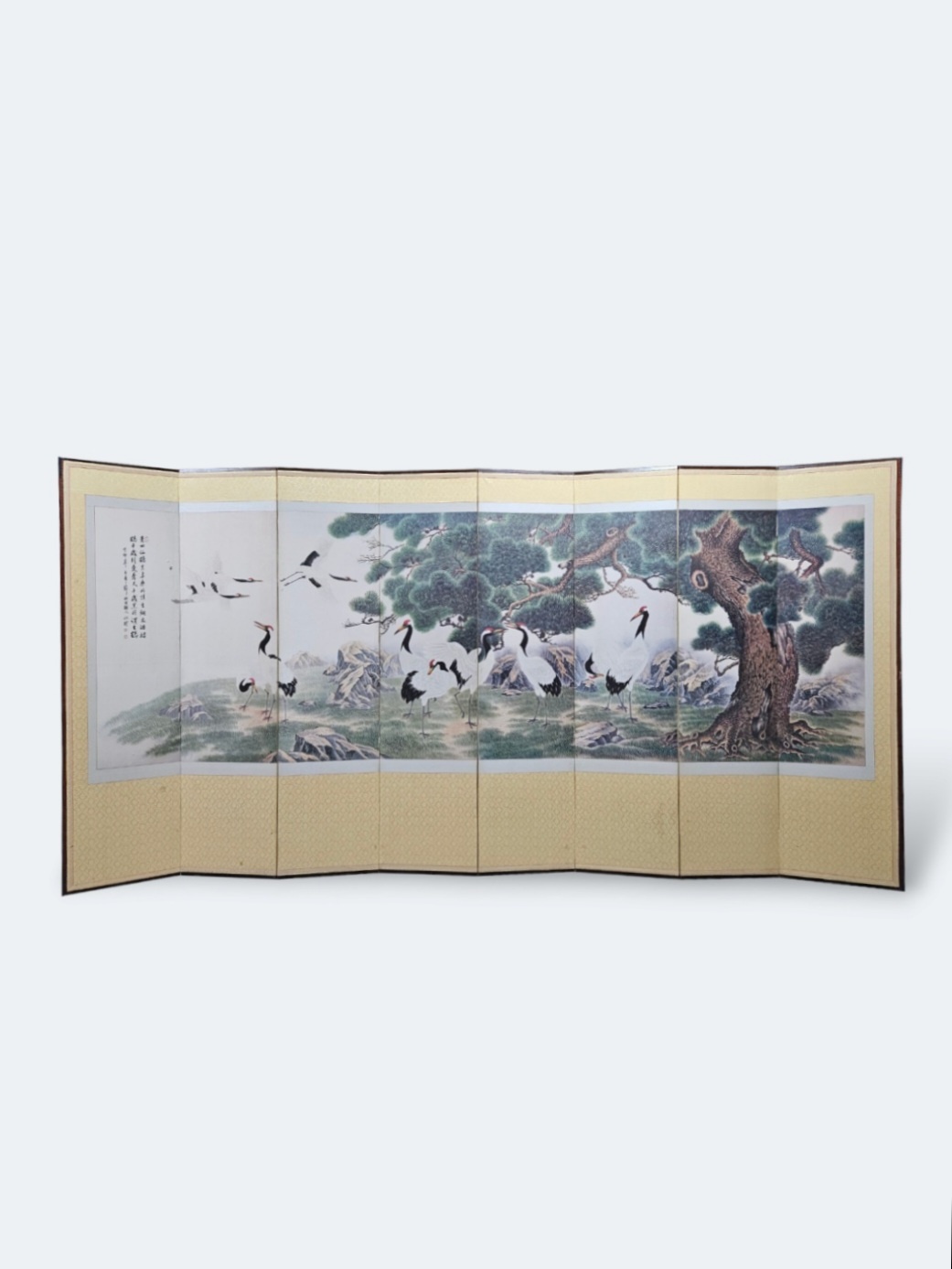 1836-6. 병풍(송학도, 글씨)