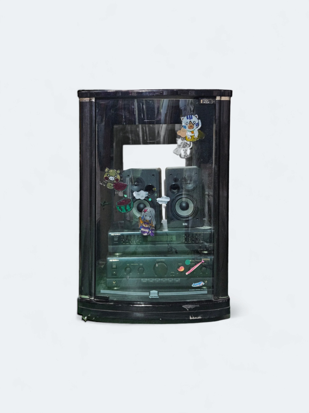 2356-st1. 오디오 수납장(유리, 진열장, 장식장)