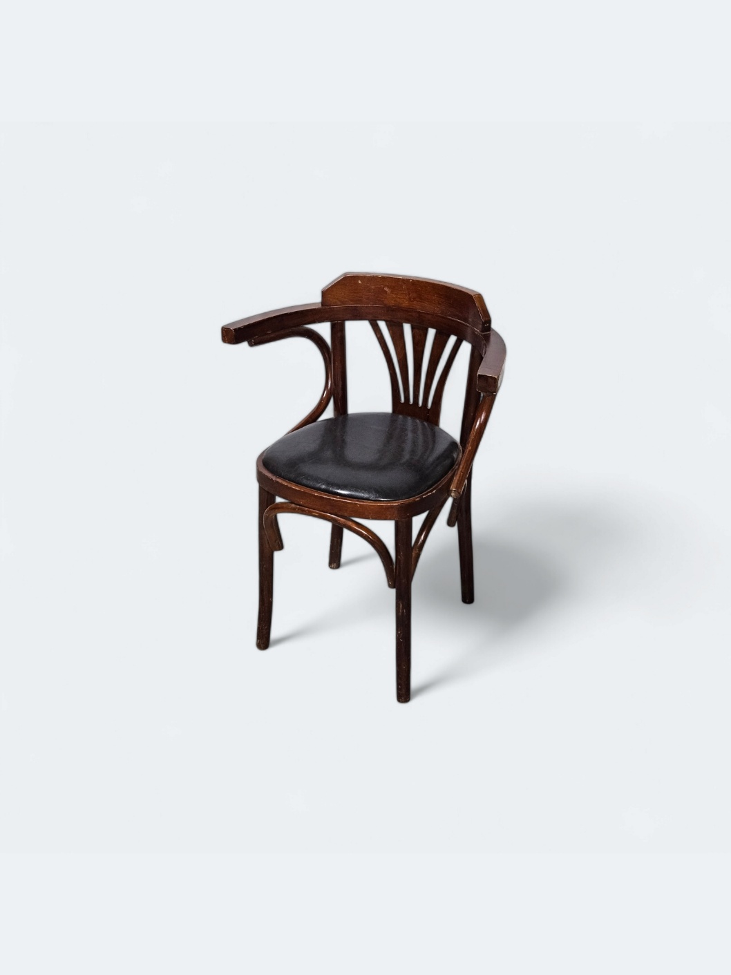 2859-7. 등받이 의자(엔틱,가죽 의자)